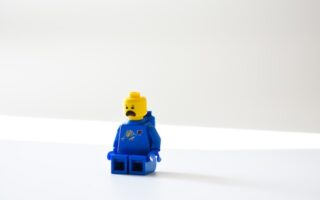 a sad Lego figure